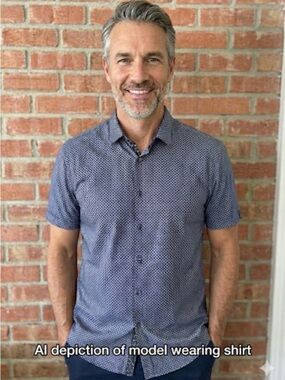 Ted Baker London Navy Blue Men’s Short Sleeve Shirt Size L (US) Button Up